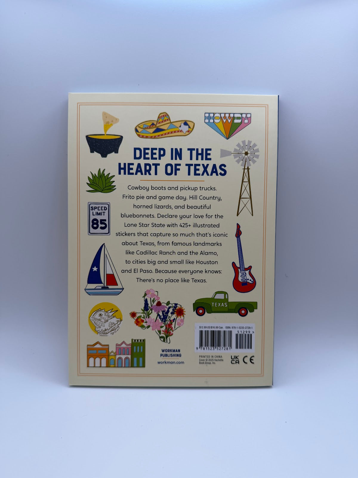 I Love Texas Sticker Book back