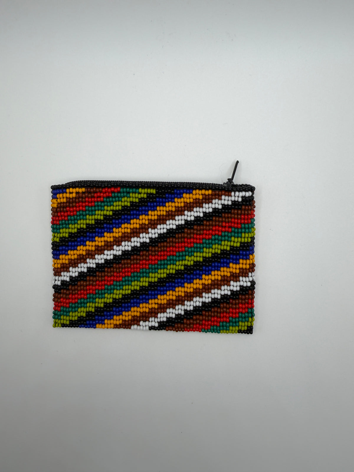 Striped- Coin - Beaded Multicolor
