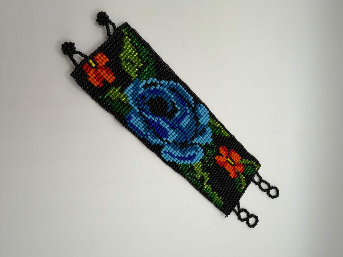 Two-Inch Flower Bracelet - Handmade Czech Glass
